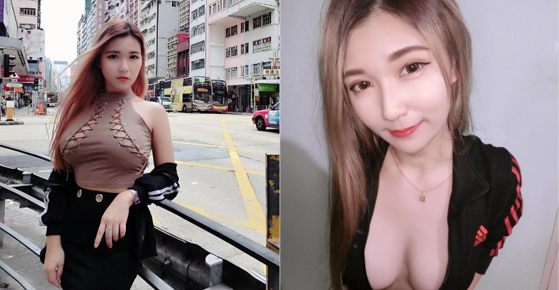 大馬巨乳妹「貝貝」在香港街頭極限露出　綁帶上衣太犯規！