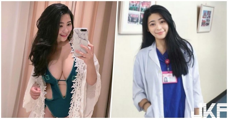 【蜗牛棋牌】好兇！護理師「車頭燈太巨無霸」，比基尼被撐開「巨乳深溝」蹦出！