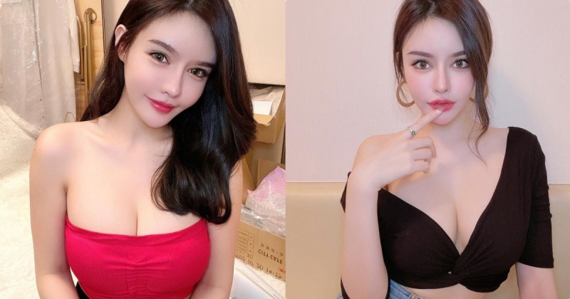 【蜗牛棋牌】大眼正妹「Emmy」深V裝有夠兇,「渾圓的胸型」狂讓人噴血!