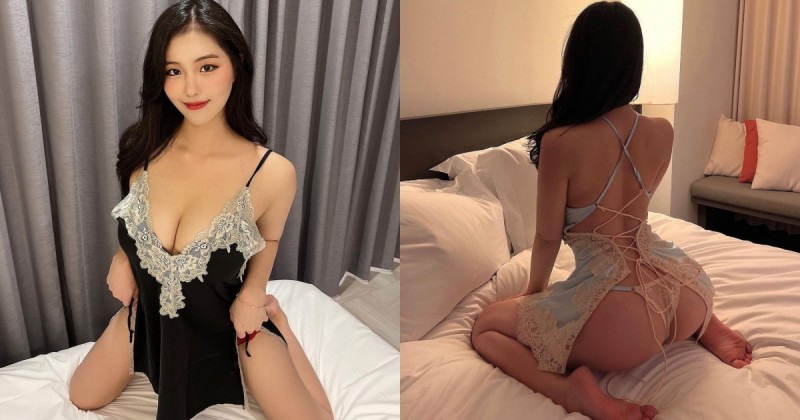 【蜗牛棋牌】正妹女友睡衣都很色!「背後大開衩」露出飽滿蜜桃臀,超豐滿形狀讓人鼻血直流!