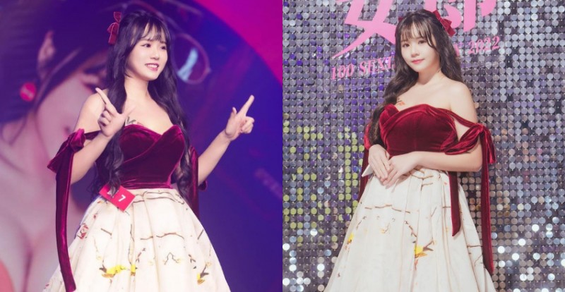 【蜗牛棋牌】寶7寶7得第七！巨乳寵物美容師「Angela 寶7」復古禮服甜美可愛