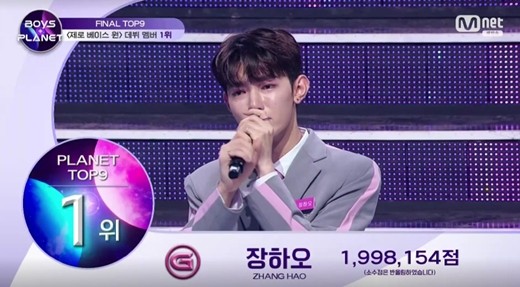 【蜗牛棋牌】中国训练生章昊夺Mnet选秀节目《BOYS PLANET》冠军
