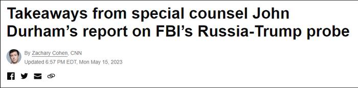 “通俄门”最终报告:FBI对特朗普和希拉里搞“双标”