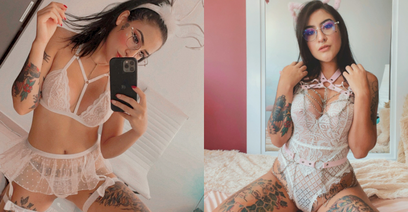 【蜗牛棋牌】拉丁刺青妹「暗黑力爆發」　遮了上身忘了下身…隔螢幕狂聞大海鮮味！