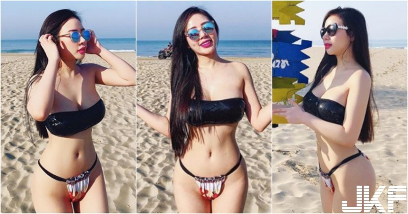 【蜗牛棋牌】spa店老闆娘「性感泳裝」超霸氣！「大奶翹臀」擋不住！泳褲布料還超小片啊！