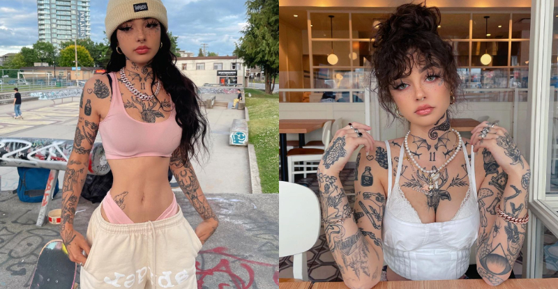 【蜗牛棋牌】加拿大滑板妹嬌小身材藏大能量　狂野刺青成特色…IG粉絲追蹤數破百萬！
