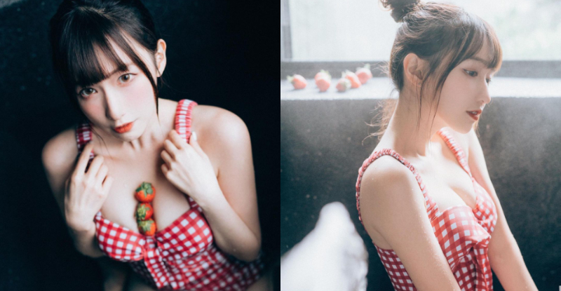 【蜗牛棋牌】「清甜系女孩」嫩乳種草莓，「白皙雙峰」堪稱最滋養的土壤！