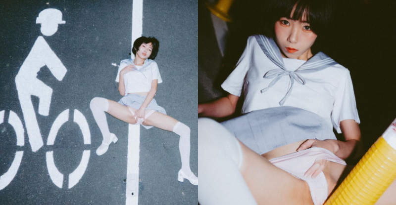 【蜗牛棋牌】騷辣學妹「尹于心」夜路緊夾大棒棒，色魂上身學長超想幫忙！