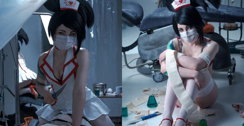 【蜗牛棋牌】養眼福利！正妹Coser裙底風光全被鏡子出賣　豐潤挺翹蜜桃臀乍現