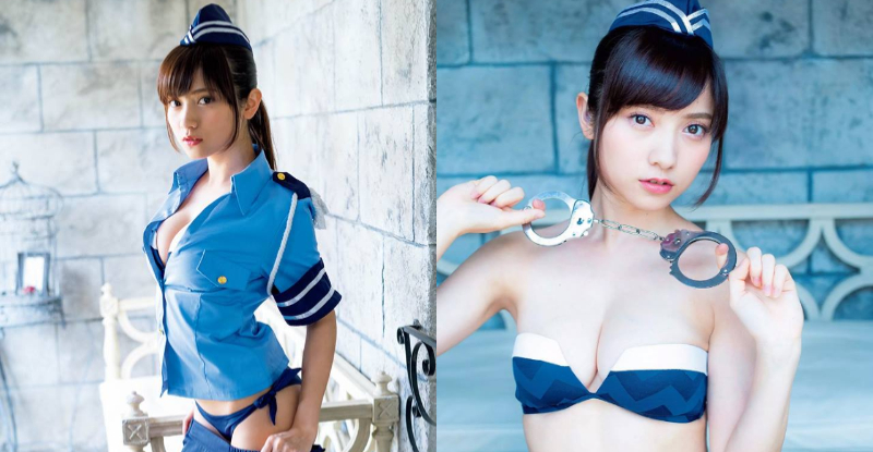 【蜗牛棋牌】求逮捕!現役「爆乳俏護士」改當火辣女警 奶太大胸前扣子無法扣起!