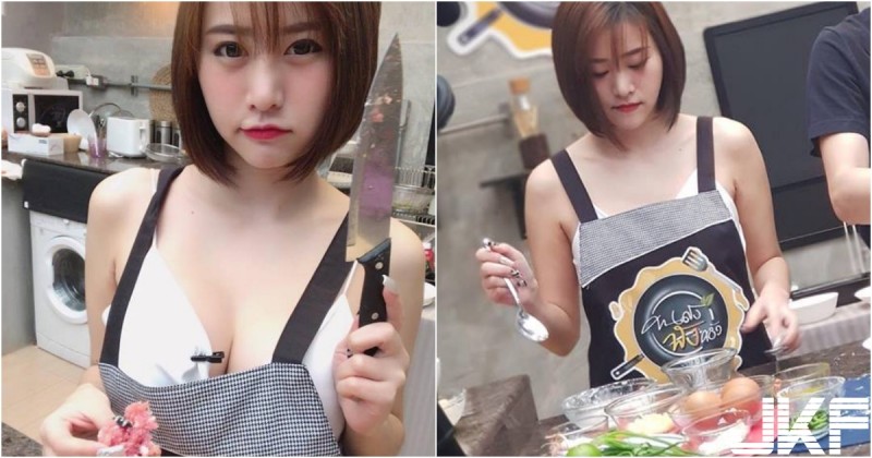 【蜗牛棋牌】快來吃大肉肉!「短髮巨奶妹」爆乳剁肉下廚!「胸前乳球」美味一百分!