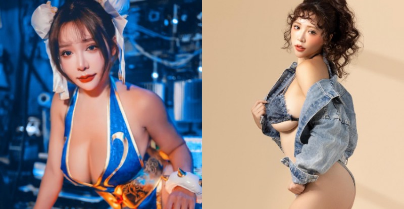 【蜗牛棋牌】這傢夥戰力有點強！本壘奈高度還原快打旋風春麗的巨乳身材