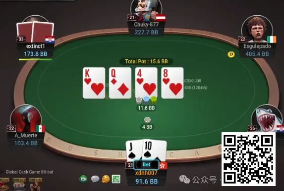 【EV扑克】牌局分析:Donk! 虽然可能已经drawing dead