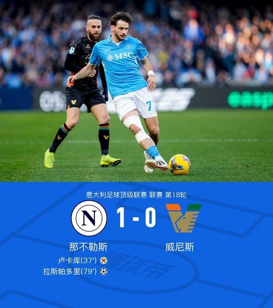 【蜗牛棋牌】意甲:那不勒斯1-0威尼斯,卢卡库失点+中柱,拉斯帕多里替补建功