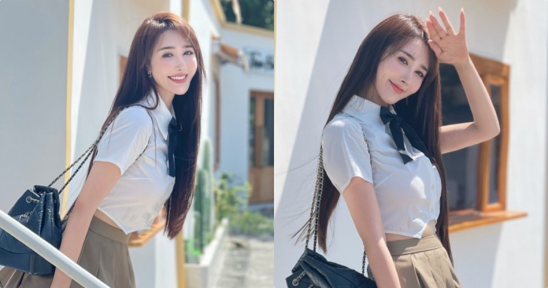 【蜗牛棋牌】東方航空空姐化身「長直髮學姐」，「美豔的制服造型」太動人！