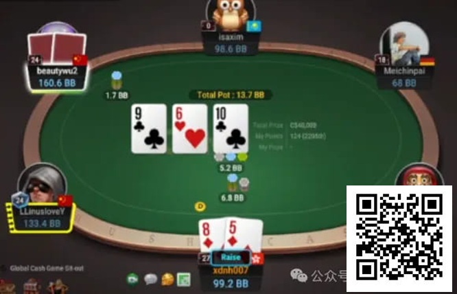 【EV扑克】牌局分析:知道你肯定会bluff,所以让你免费买花