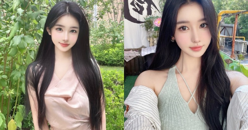 【蜗牛棋牌】「顏值博主」迷人臉蛋神似劉亦菲，PO「深V裝自拍」火辣圈粉！