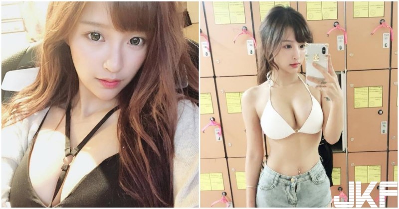 甜美嫩妹置物櫃前「解放美乳」！「超誘人胸型」看得好頭暈喔！