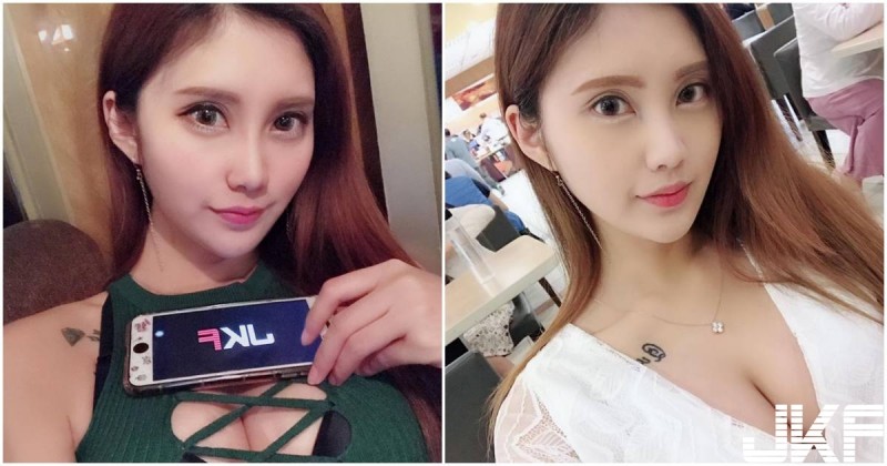 【蜗牛棋牌】性感電眼正妹「許伊兒」！去吃飯也穿兇兇的，餐廳客人都被迷住了！