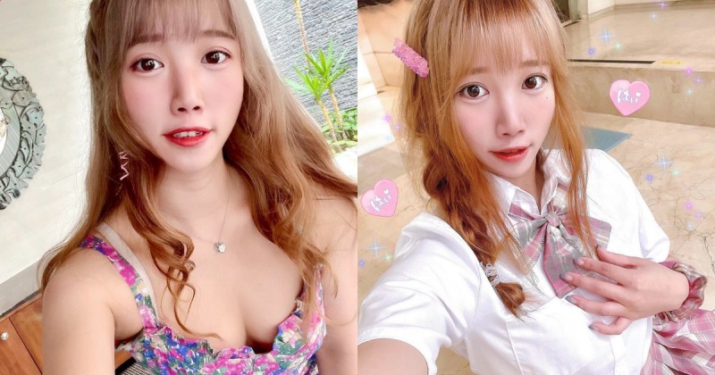 【蜗牛棋牌】制服正妹「陳幽」火辣深溝超誘人，「性感尺度」畫面太挑逗！