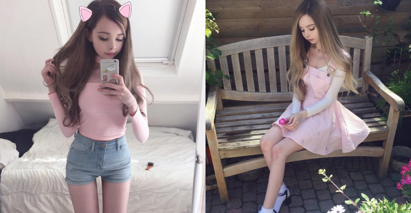 【蜗牛棋牌】真人版洋娃娃！正妹蘿莉「精緻童顏」不科學　傻甜萌樣讓人忍不住想疼愛