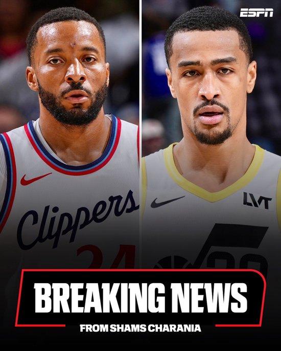 【蜗牛棋牌】重磅三方交易 科林斯加盟快船/鲍威尔赴热火/乐福李凯尔去爵士