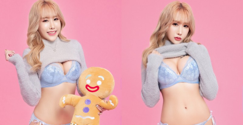 【蜗牛棋牌】迷人妖精「陳潔兒 Yui」拍攝JKF聖誕電子賀卡　展現芭比般的完美身材