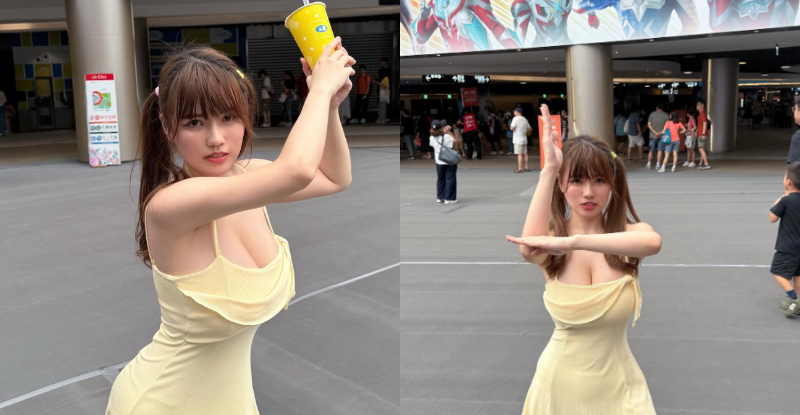 卡哇依球迷「張弄弄」扮演超人力霸王，「淘氣應援」全場都戀愛