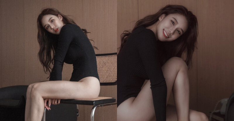 【蜗牛棋牌】「時尚正妹」陽光燦笑太迷人，一坐就露「白嫩玉腿」讓人秒醉