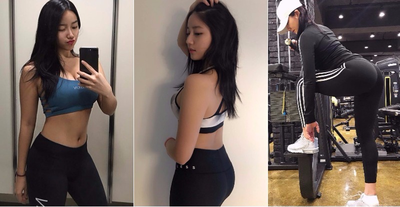 【蜗牛棋牌】「健身房正妹」雙腿不斷開合！動作太犯規大秀「蜜桃臀」，叫人怎麼專心運動！