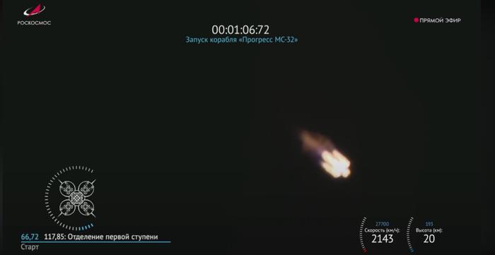 【蜗牛棋牌】俄“进步MS-32”货运飞船升空 为国际空间站运送补给