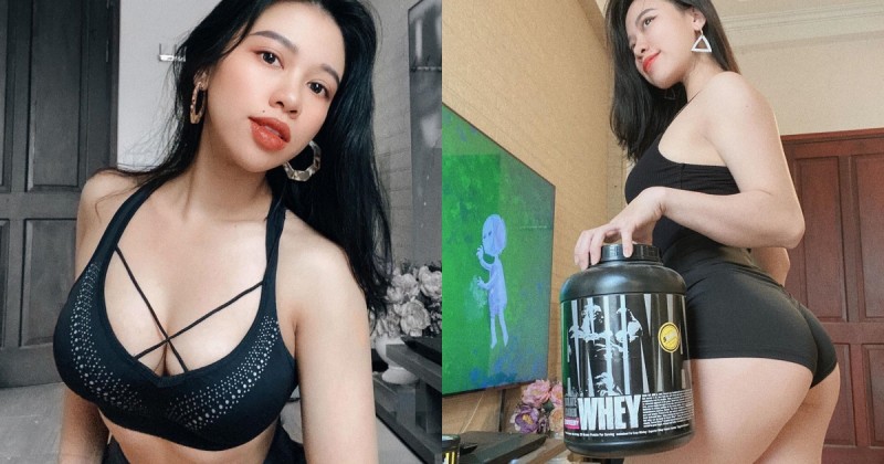 【蜗牛棋牌】超猛健身女將「肥美翹臀」好Ｑ彈！高蛋白不離手難怪「前凸後翹」練超好！