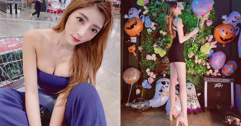 【蜗牛棋牌】腿控讚起來!「Lola李佳玲」爆乳逛大賣場補肉肉,沒想到上身有料下身也很狂!