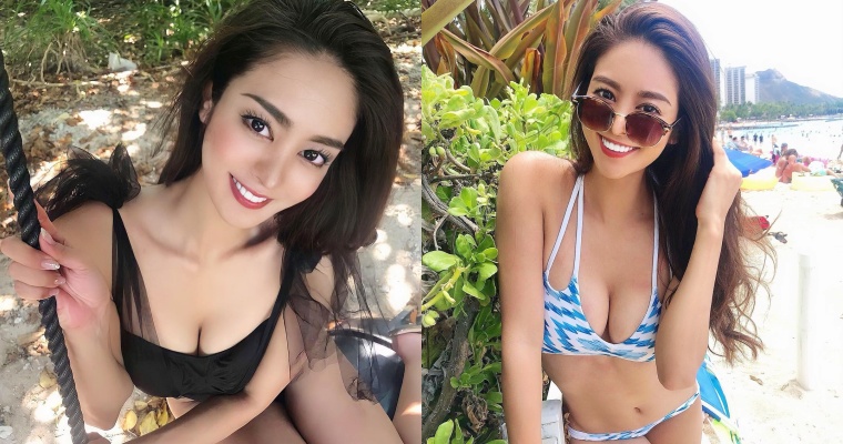 【蜗牛棋牌】焦糖肌正妹「大柳麻友」燦爛笑容太迷人!比基尼辣曬性感 S 曲線