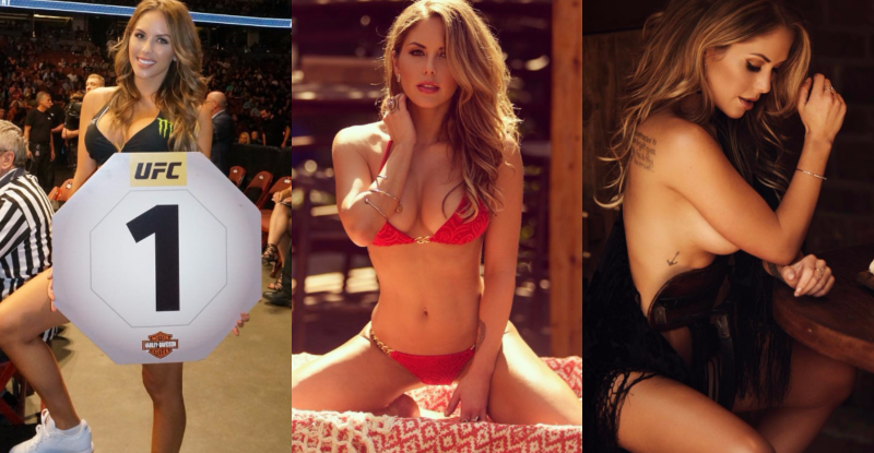 【蜗牛棋牌】UFC女郎！「終極格鬥」舉牌妹場邊遊走　身材太火辣觀眾視線跟著移動