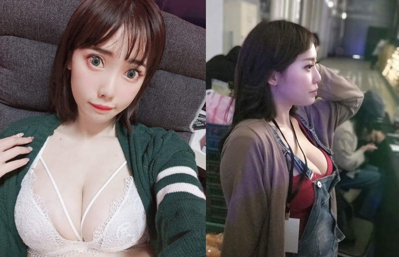 【蜗牛棋牌】想問路！電競嘉年華驚見「巨乳工作人員」側身炸G奶　本尊神出竟是JKF女郎「施莉莉」