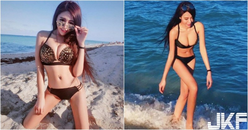 【蜗牛棋牌】好調皮！海邊倒奶的「爆乳美人魚」！天氣再冷也要穿比基尼秀「性感曲線」啊！