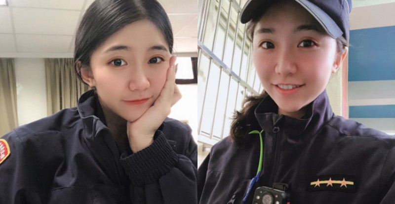 【蜗牛棋牌】蘆洲派出所「正妹員警」清秀臉蛋讓人一秒戀愛　換上制服好帥氣！