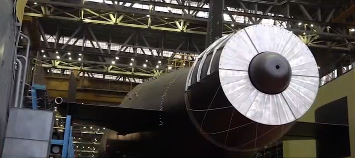 【蜗牛棋牌】可搭载“波塞冬”核动力无人潜航器 俄新一艘核潜艇出坞