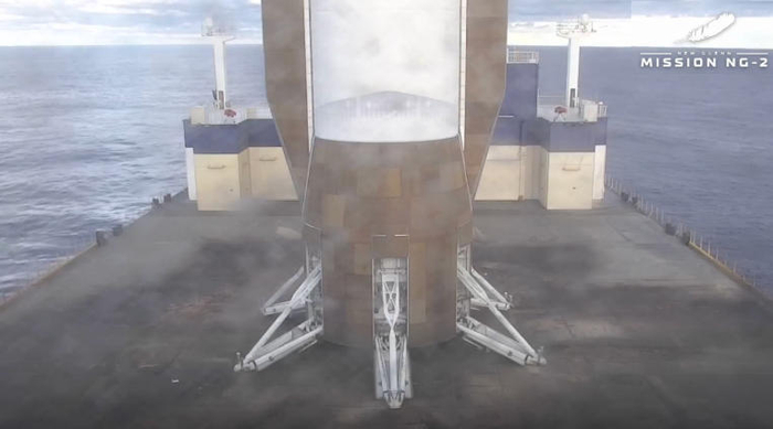 【蜗牛棋牌】美国蓝色起源公司“新格伦”火箭实现推进器回收