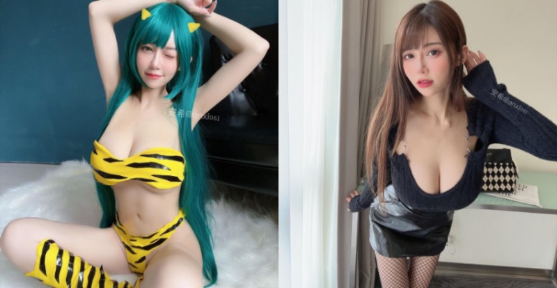 【蜗牛棋牌】安希 Anxi爆乳Cosplay「真人版拉姆」　網友：還原程度100%