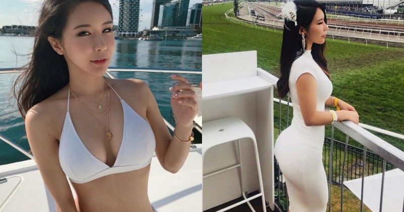 【蜗牛棋牌】外國人也凍未條的超辣body！韓裔正妹「Lucy Park」水蛇腰蜜桃臀真的好犯規