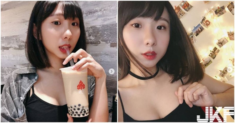 【蜗牛棋牌】電競主播喝珍奶「深溝超搶鏡」，邪惡畫面讓人受不了…