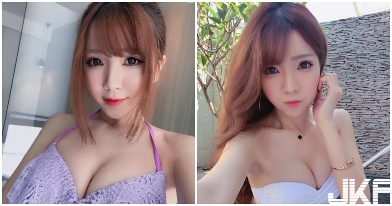 【蜗牛棋牌】台中超兇美乳正妹！「飽滿車頭燈」看了瞬間流口水啊！