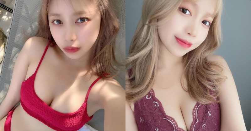 【蜗牛棋牌】熱愛健身的「性感美胸櫻花妹」，「火紅內衣」畫面超邪惡！