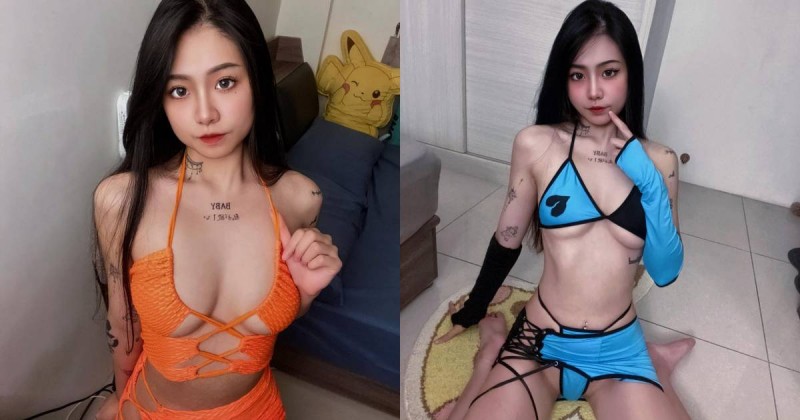 【蜗牛棋牌】超火辣多巴胺穿搭！「Nami」用極少布料和繽紛色彩展現「美乳細腰」！