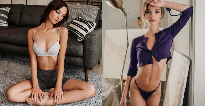 【蜗牛棋牌】性感辣模甩紙片身材　身材纖細骨感卻不瘦弱…焦糖緊實感意外有魅力