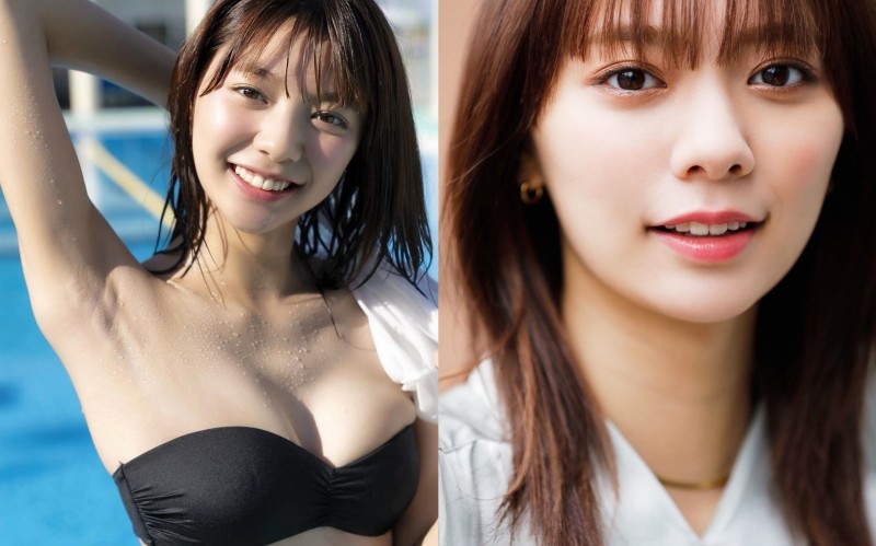 【蜗牛棋牌】青春洋溢甜美櫻花妹「川津明日香」泳裝解禁微露奶溝　每一張照片都香到爆啊