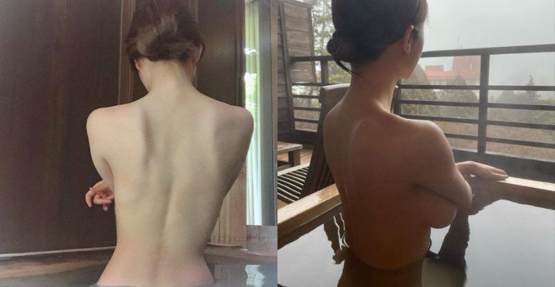 【蜗牛棋牌】「混血御姊」泡湯現「斷崖式美腰」，側奶弧度讓網友身心發燙