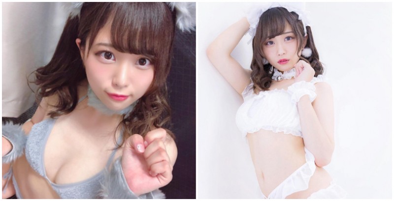 【蜗牛棋牌】我想領養這隻貓！「爆乳寫真女星」堀內玲化身性感小貓咪，露出身體要你收養她！